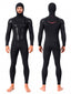 OUZO 3mm Black Neoprene One-Piece Wetsuit - Cold Water Diving Suit