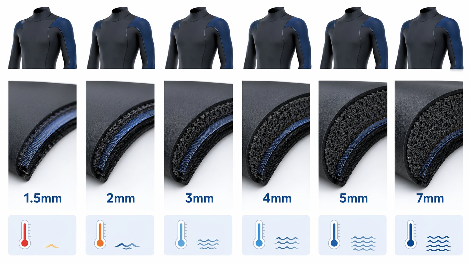 Wetsuit Thickness Water Temperature Guide