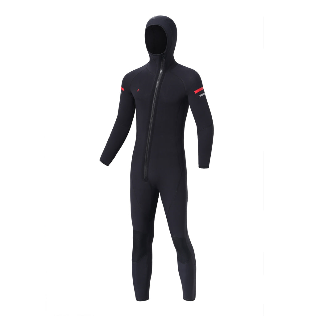 OUZO 5mm Black Neoprene One-Piece Wetsuit - Cold Water Diving Suit - image 2