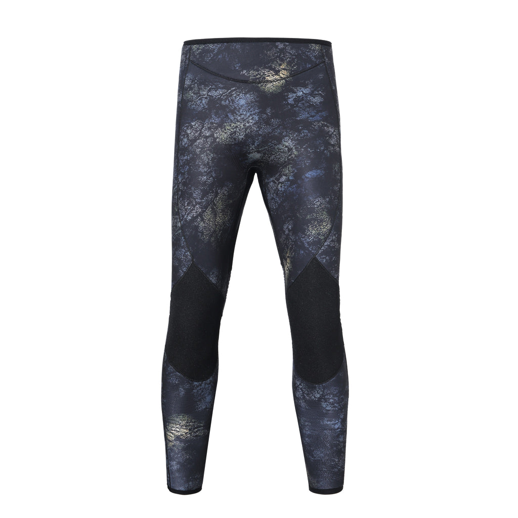 OUZO 7mm Camo Neoprene Two-Piece Wetsuit Set - Cold Water Spearfishing Diving Suit - image 4