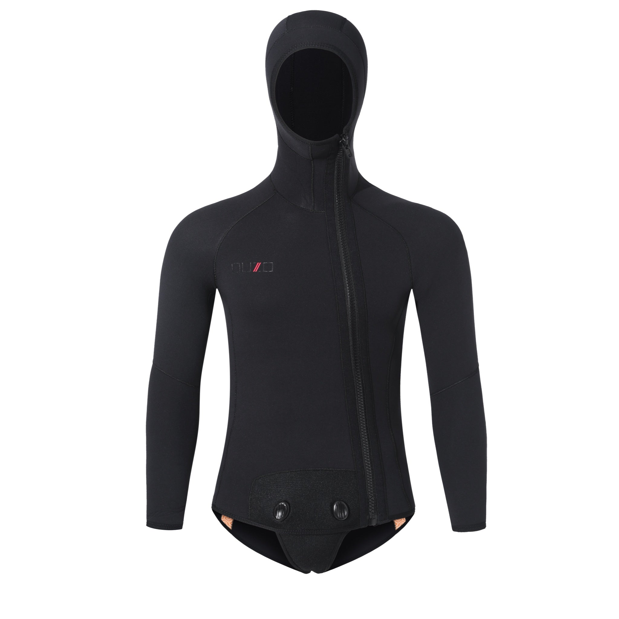 OUZO 5mm Black Neoprene Two-Piece Wetsuit Set - Cold Water Diving Suit - image 1 Hauptbild