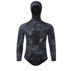 OUZO 7mm Camo Neoprene Two-Piece Wetsuit Set - Cold Water Spearfishing Diving Suit - image 1