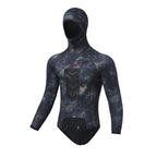 OUZO 7mm Camo Neoprene Two-Piece Wetsuit Set - Cold Water Spearfishing Diving Suit - image 2