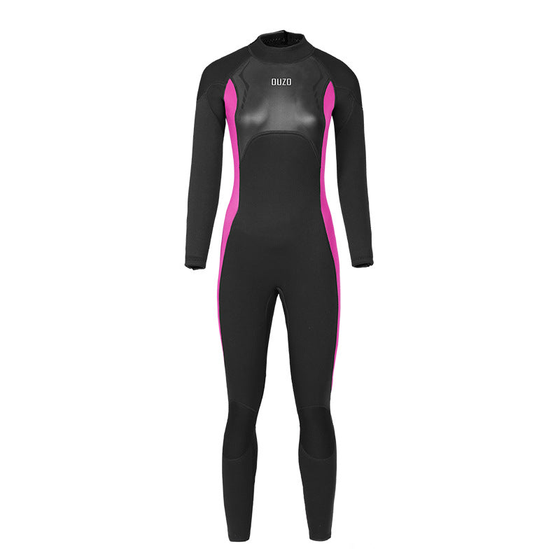 OUZO 3mm Damen Neopren-Einteiler Taucheranzug – Thermo-Ganzkörper-Tauchanzug