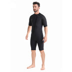 OUZO 3mm Neopren Shorty Herren - Kurzarm Thermo Tauchanzug