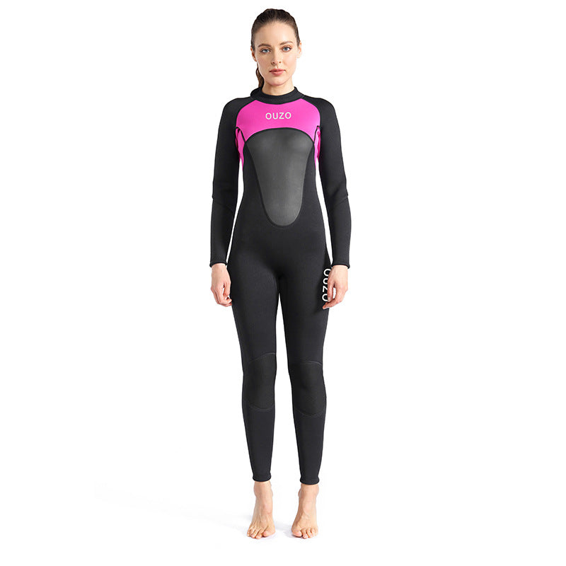 OUZO 3mm Neopren Rash Guard für Damen - UV-Schutz Schwimmshirt