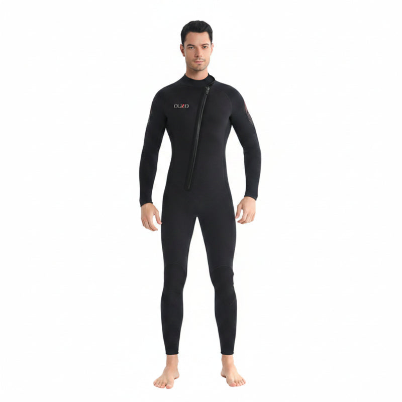 OUZO 5mm Unisex Neopren Einteiler-Neoprenanzug – Thermischer Ganzkörper-Tauchanzug