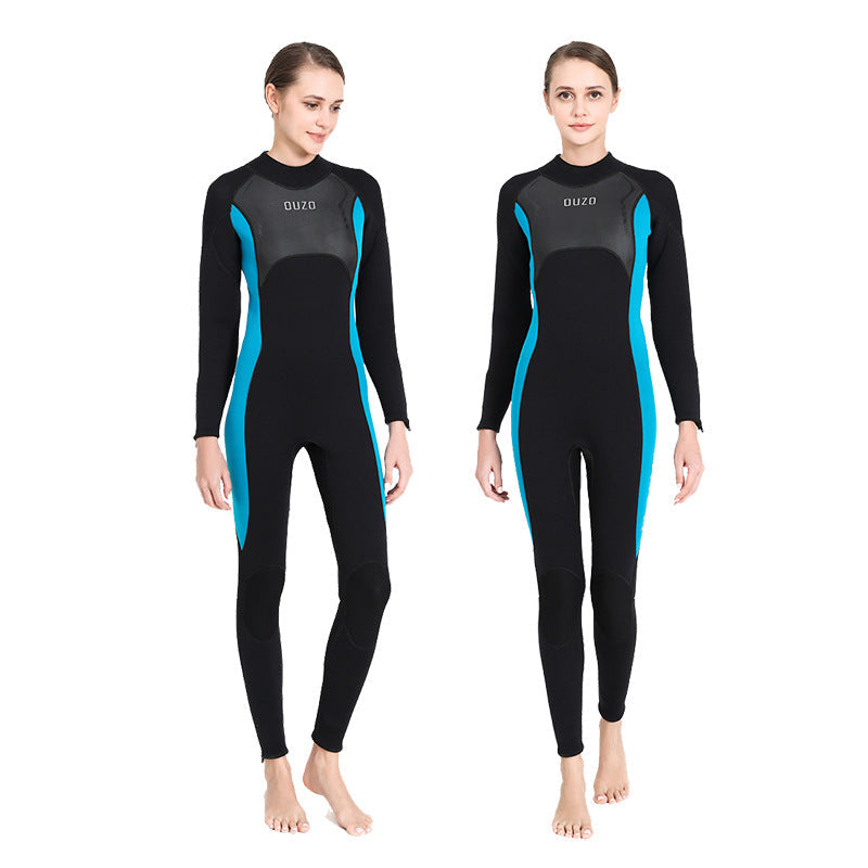 OUZO 3mm Herren Neopren-Einteiler-Tauchanzug - Thermal-Ganzkörper-Tauchanzug