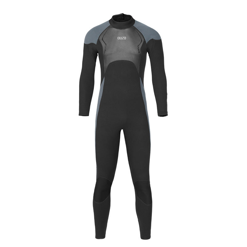 OUZO 3mm Herren Neopren-Einteiler-Tauchanzug - Thermal-Ganzkörper-Tauchanzug