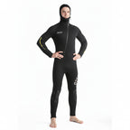 OUZO 5mm Neopren-Einteiler für Herren – Kapuzen-Ganzkörper-Thermo-Tauchanzug