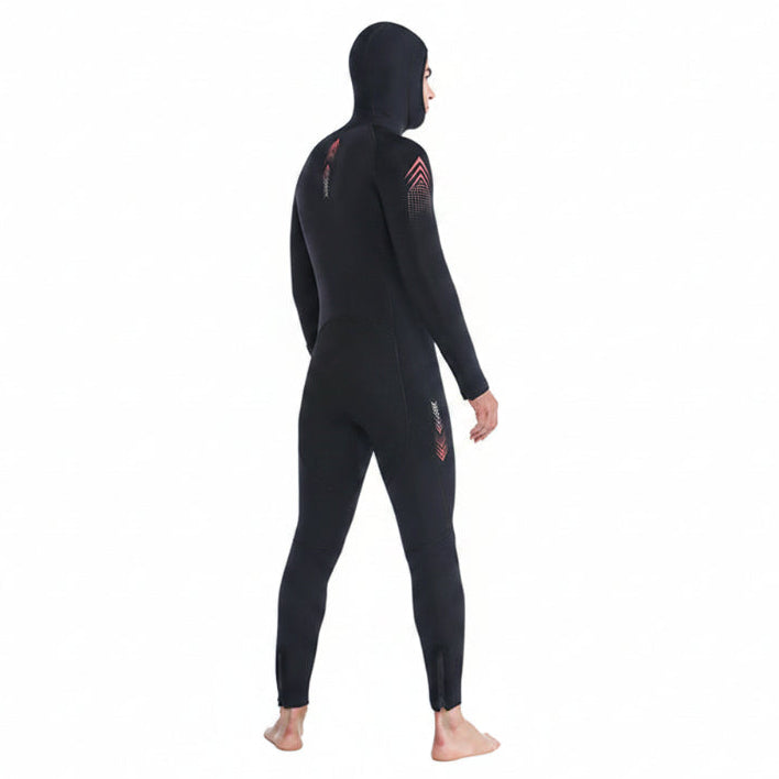 OUZO 7mm Herren Neoprenanzug Einteiler - Ganzkörper-Thermo-Tauchanzug