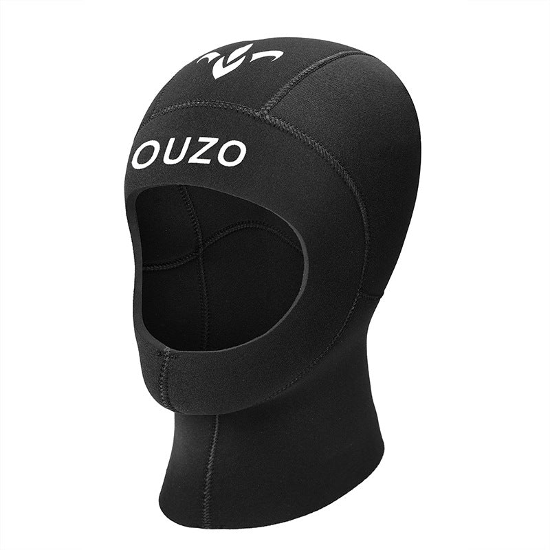 OUZO 3mm Neopren-Taucherhaube - Thermohaube für Kaltwasser