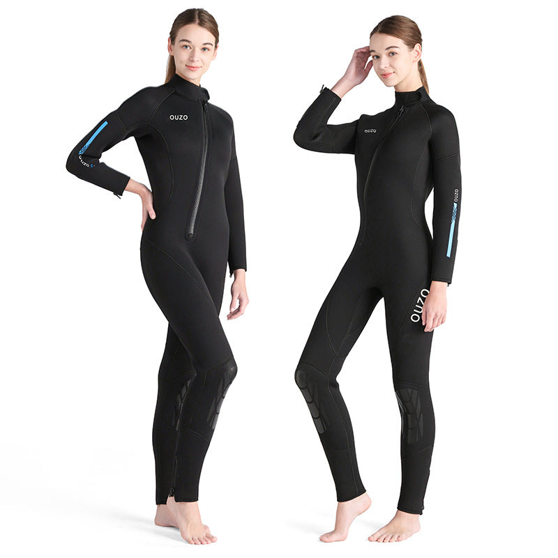 OUZO 5mm Neopren Einteiler für Damen – Ganzkörper-Thermotauchanzug