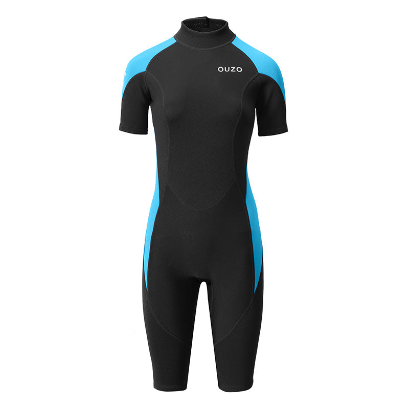 OUZO 1,5mm Neopren Shorty Damen - Kurzarm-Thermo-Tauchanzug
