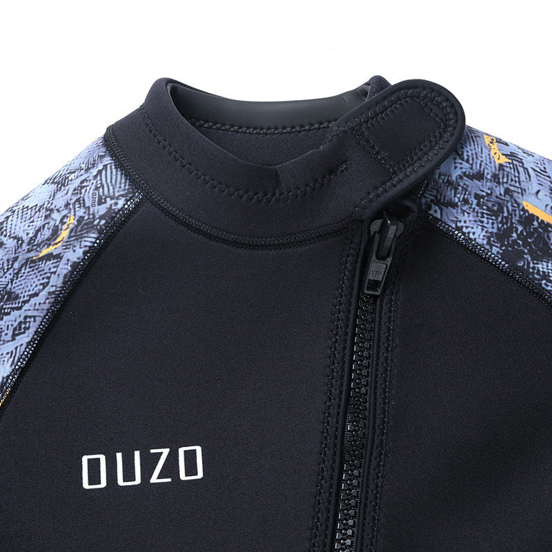 OUZO 3mm Neopren Rash Guard - UV-Schutz Schwimmshirt