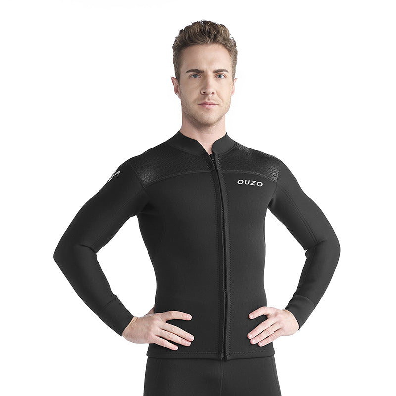 OUZO 3mm Neopren Herren zweiteiliger Tauchanzug - Thermo-Taucheranzug