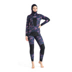 OUZO 3mm Neopren Harpunen-Tauchanzug Set für Damen - Kaltwassertauchanzug