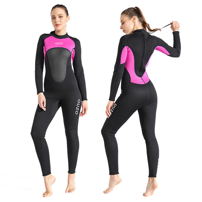 OUZO 3mm Neopren Rash Guard für Damen - UV-Schutz Schwimmshirt