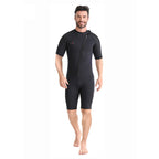 OUZO 3mm Neopren Shorty Herren - Kurzarm Thermo Tauchanzug