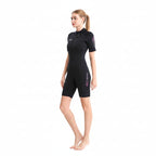 OUZO 3mm Neopren Shorty Herren - Kurzarm Thermo Tauchanzug