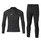 OUZO 3 mm Neopren-Zweiteiler Unisex Neoprenanzug Set - Thermo Taucheranzug
