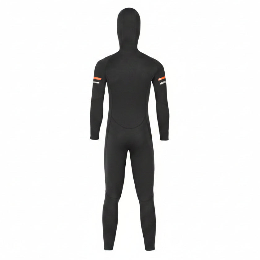 OUZO 1,5 mm Herren Neopren-Einteiler Wetsuit – Kapuzen-Ganzkörper-Thermo-Tauchanzug