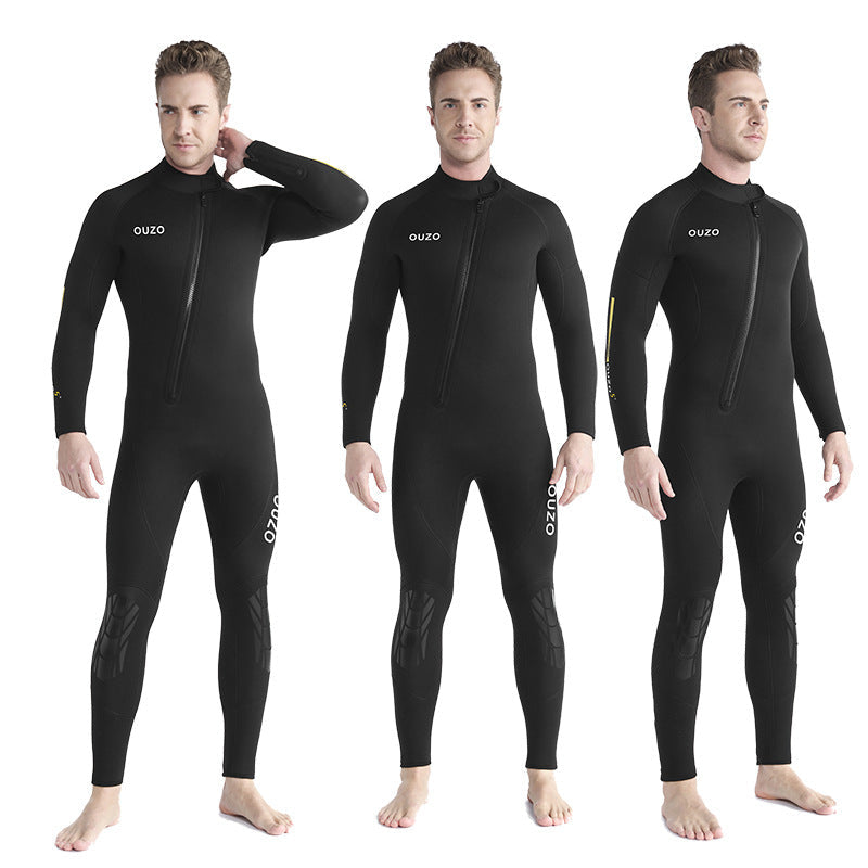 OUZO 5mm Neopren-Einteiler für Herren – Thermo-Tauchanzug für den ganzen Körper