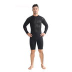 OUZO 3mm Unisex Neopren Einteiler-Neoprenanzug - Ganzkörper-Thermo-Tauchanzug