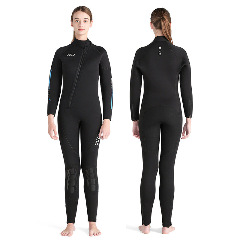 OUZO 5mm Neopren Einteiler für Damen – Ganzkörper-Thermotauchanzug