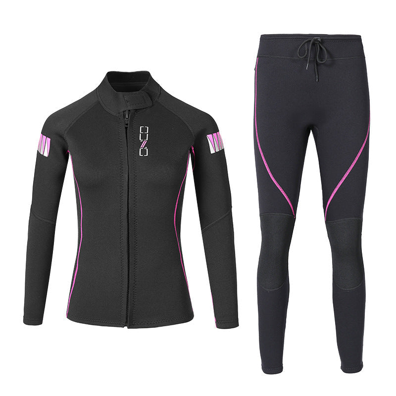 OUZO 1,5mm Neopren zweiteiliges Wetsuit Set - Thermotauchanzug Zweitbild
