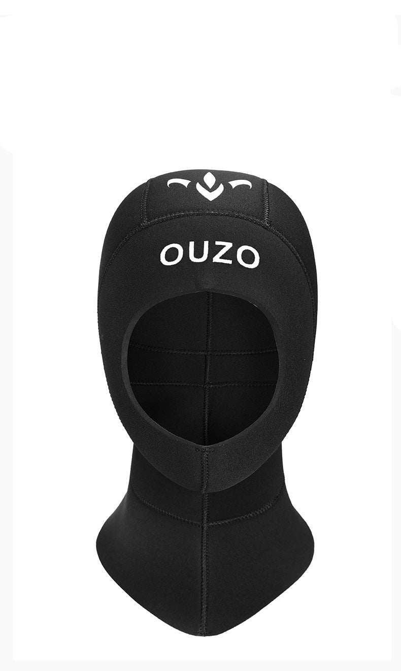 OUZO 5mm Neopren Tauchhaube - Thermische Kaltwasserhaube