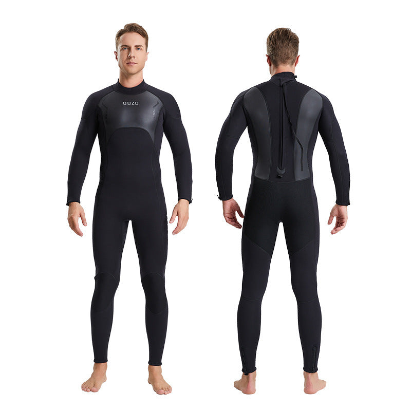 OUZO 3mm Herren Neopren-Einteiler-Tauchanzug - Thermal-Ganzkörper-Tauchanzug