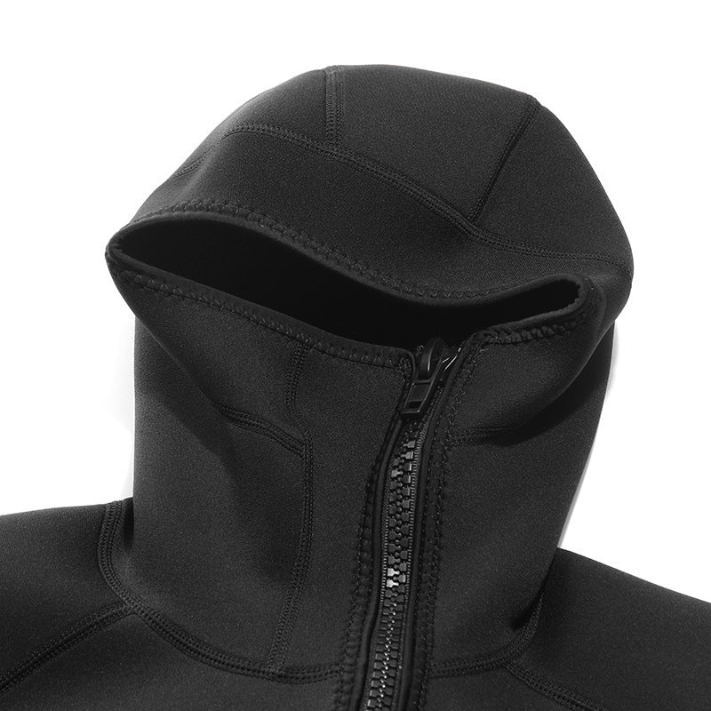 OUZO 1,5mm Herren Neopren-Wetsuit-Top - Kapuzen-Thermojacke
