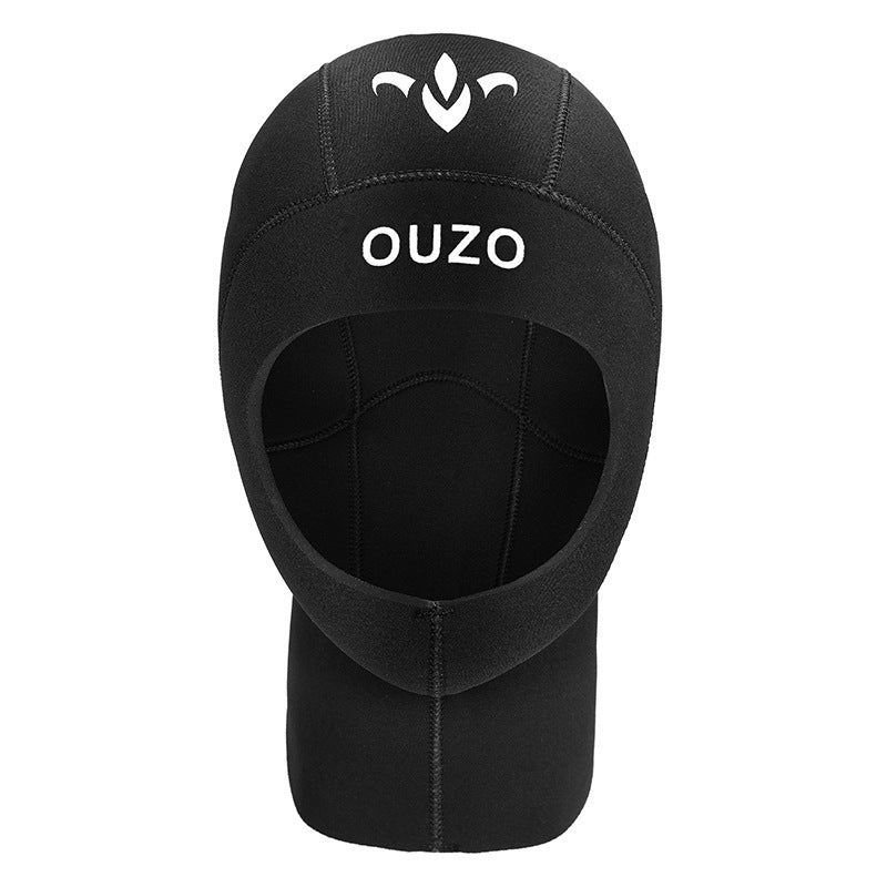 OUZO 3mm Neopren-Taucherhaube - Thermohaube für Kaltwasser