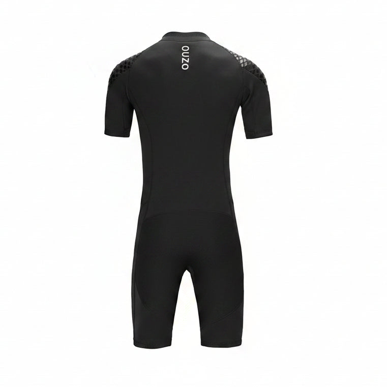 OUZO 3mm Unisex Neopren Shorty Taucheranzug - Kurzarme Thermal Diving Suit