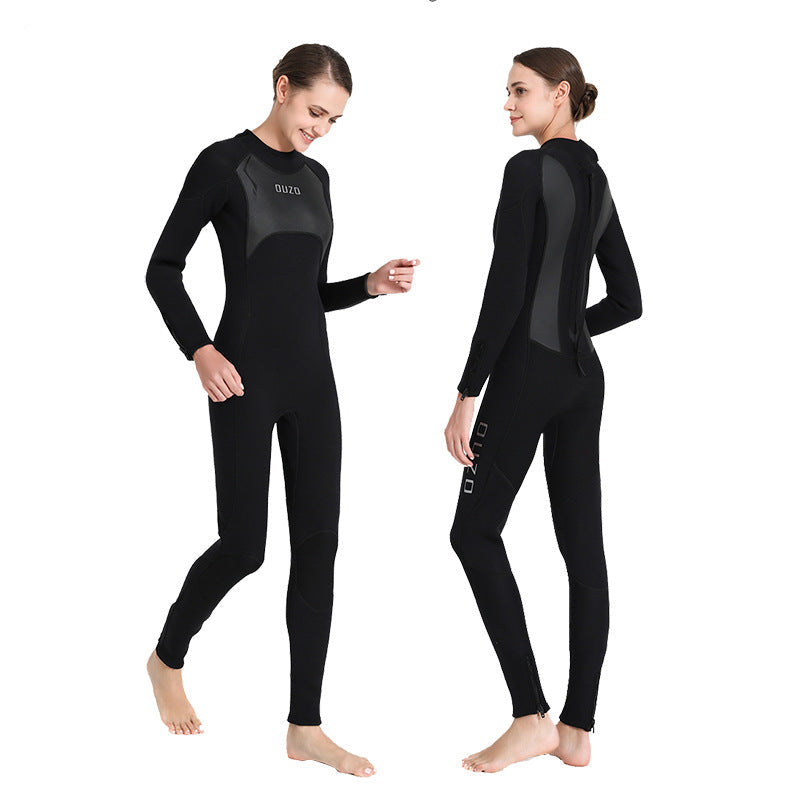 OUZO 3mm Herren Neopren-Einteiler-Tauchanzug - Thermal-Ganzkörper-Tauchanzug
