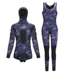 OUZO 1,5 mm Damen-Neopren-Zweiteiler-Tauchanzug-Set – Thermal-Tauchanzug
