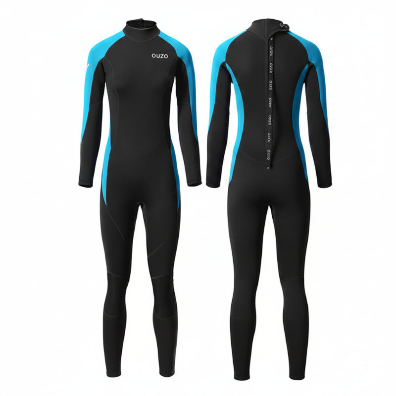 OUZO 1,5 mm Damen Neopren-Einteiler-Taucheranzug – Thermo-Ganzkörper-Tauchanzug