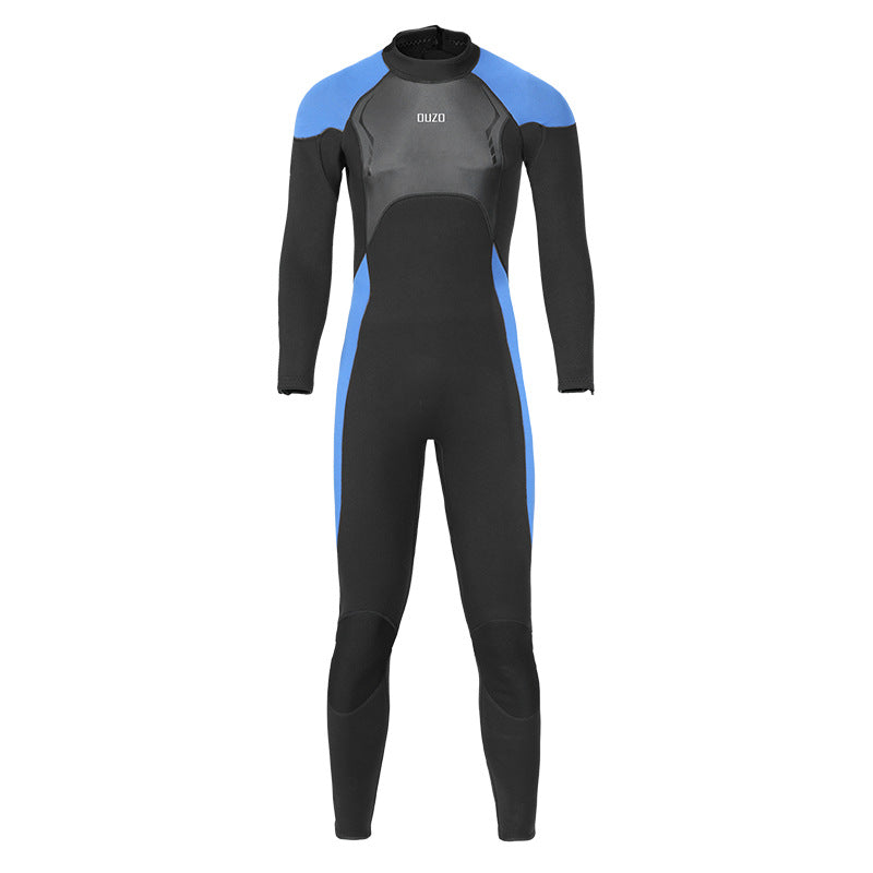 OUZO 3mm Herren Neopren-Einteiler-Tauchanzug - Thermal-Ganzkörper-Tauchanzug