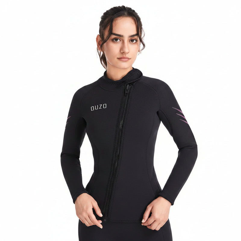 OUZO 3 mm Neopren-Zweiteiler Unisex Neoprenanzug Set - Thermo Taucheranzug
