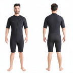 OUZO 3mm Neopren Shorty Herren - Kurzarm Thermo Tauchanzug