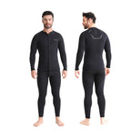 OUZO 3mm Neopren Herren zweiteiliger Tauchanzug Set - Thermischer Tauchanzug