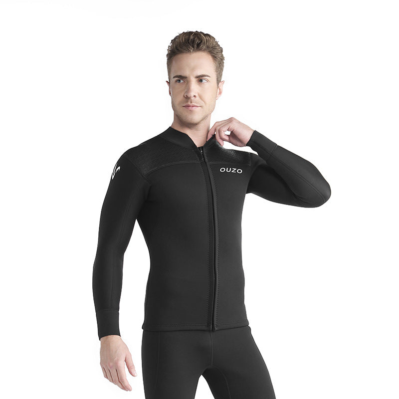 OUZO 3mm Neopren Herren zweiteiliger Tauchanzug - Thermo-Taucheranzug Zweitbild