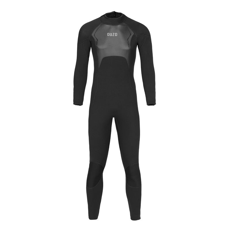 OUZO 3mm Herren Neopren-Einteiler-Tauchanzug - Thermal-Ganzkörper-Tauchanzug