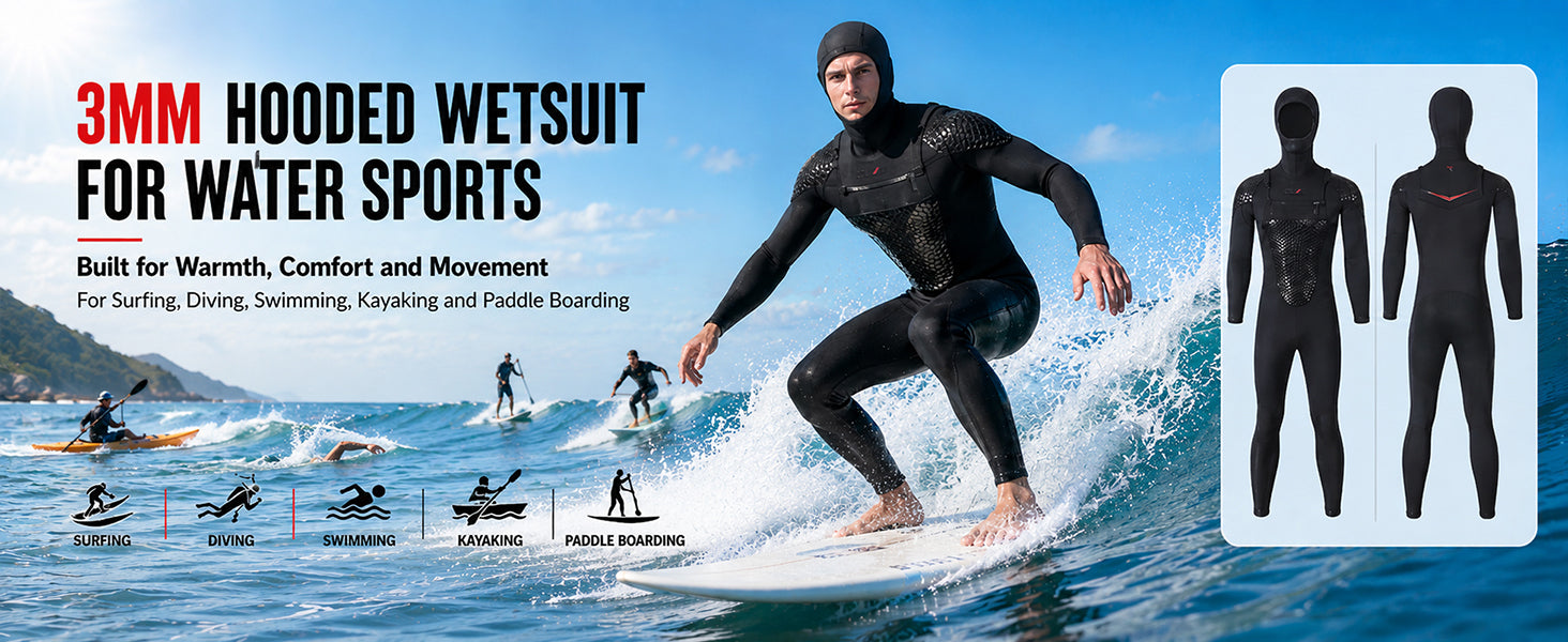 OUZO Hooded Wetsuit — detail 1