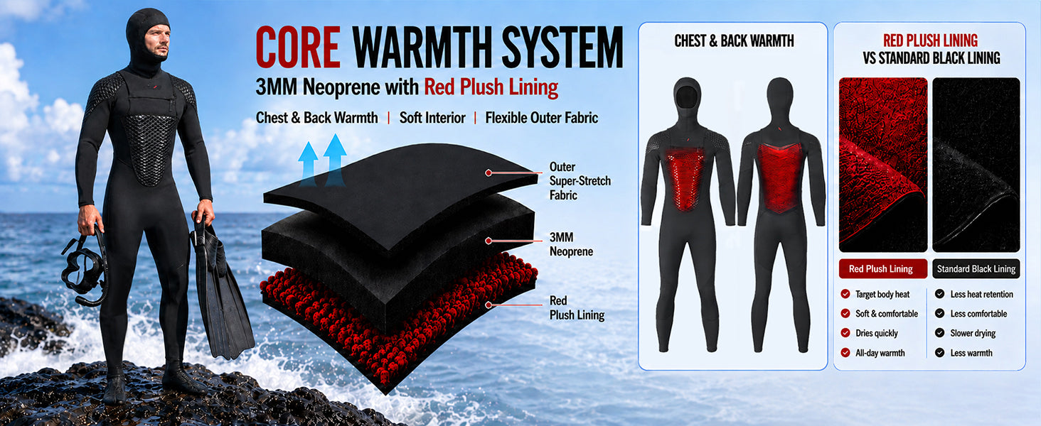 OUZO Hooded Wetsuit — detail 2