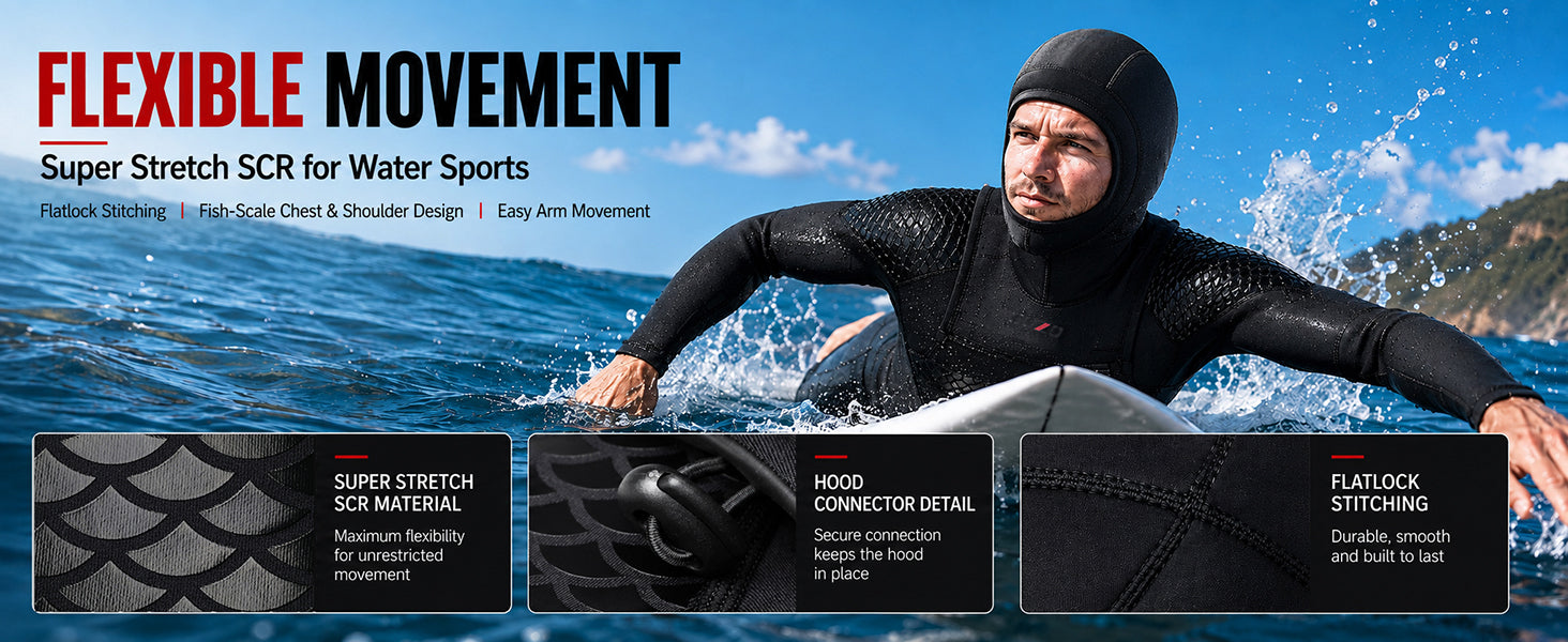 OUZO Hooded Wetsuit — detail 4