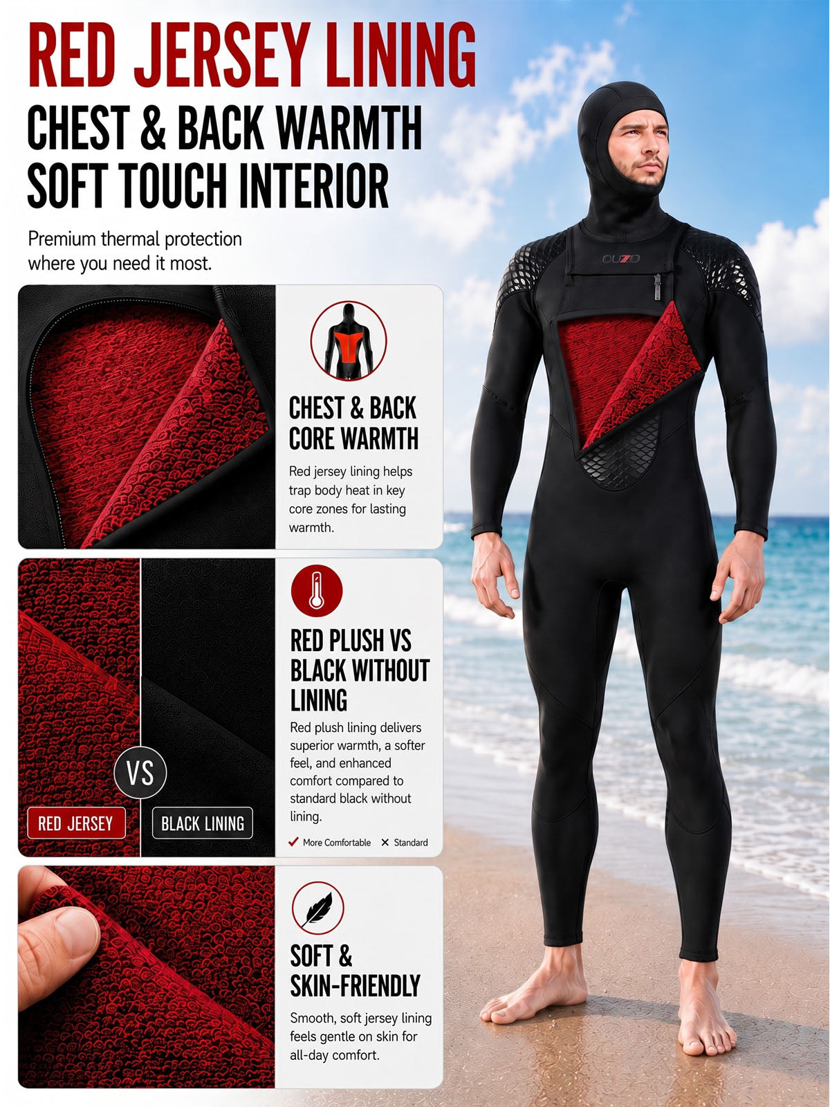 Premium Hooded Wetsuit
Built for Warmth, Comfort & Movement