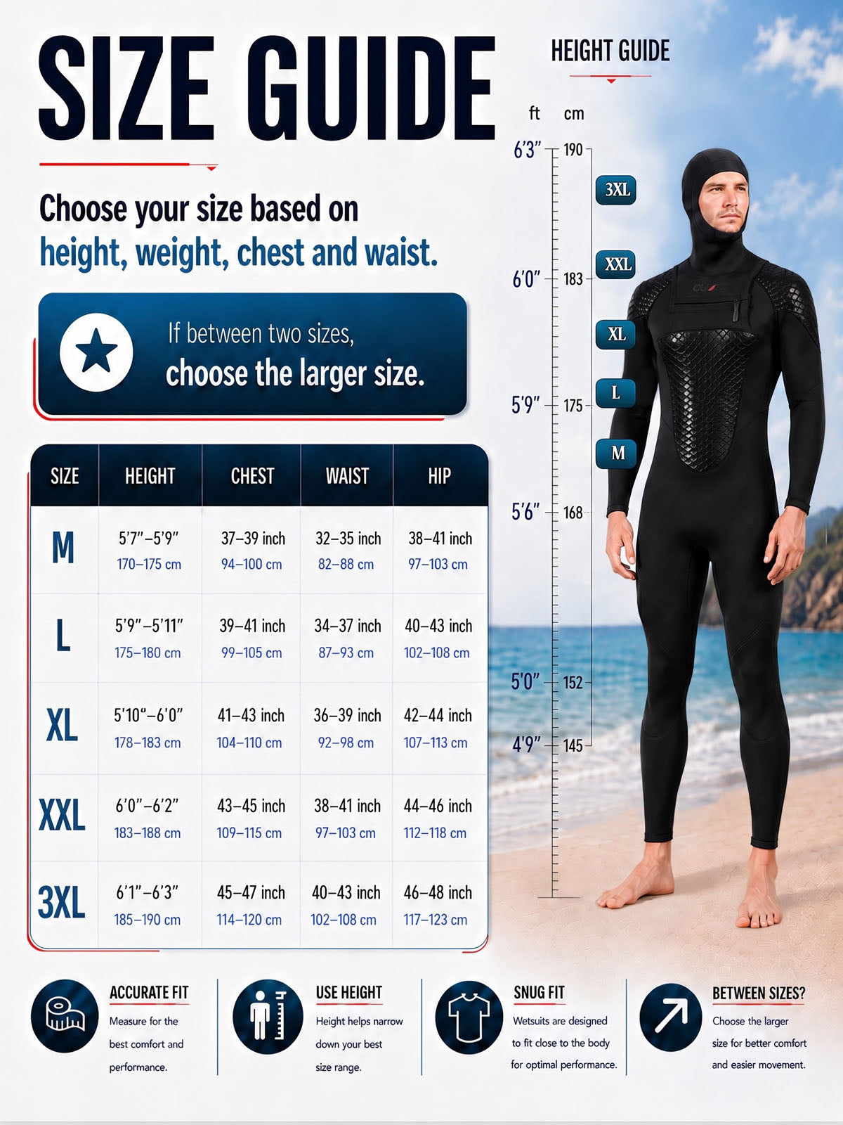 Premium Hooded Wetsuit
Built for Warmth, Comfort & Movement